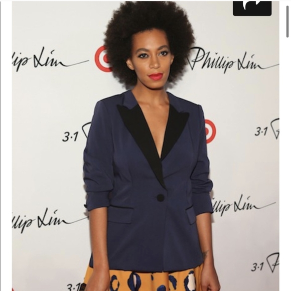 🆕 3.1 Philip Lim for Target Tuxedo Blazer Blue Black XL Women's - Picture 15 of 16